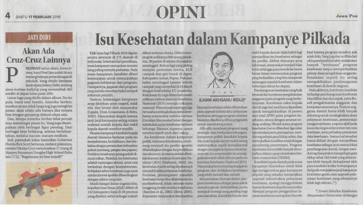 isu kesehatan dalam kampanye pilkada
